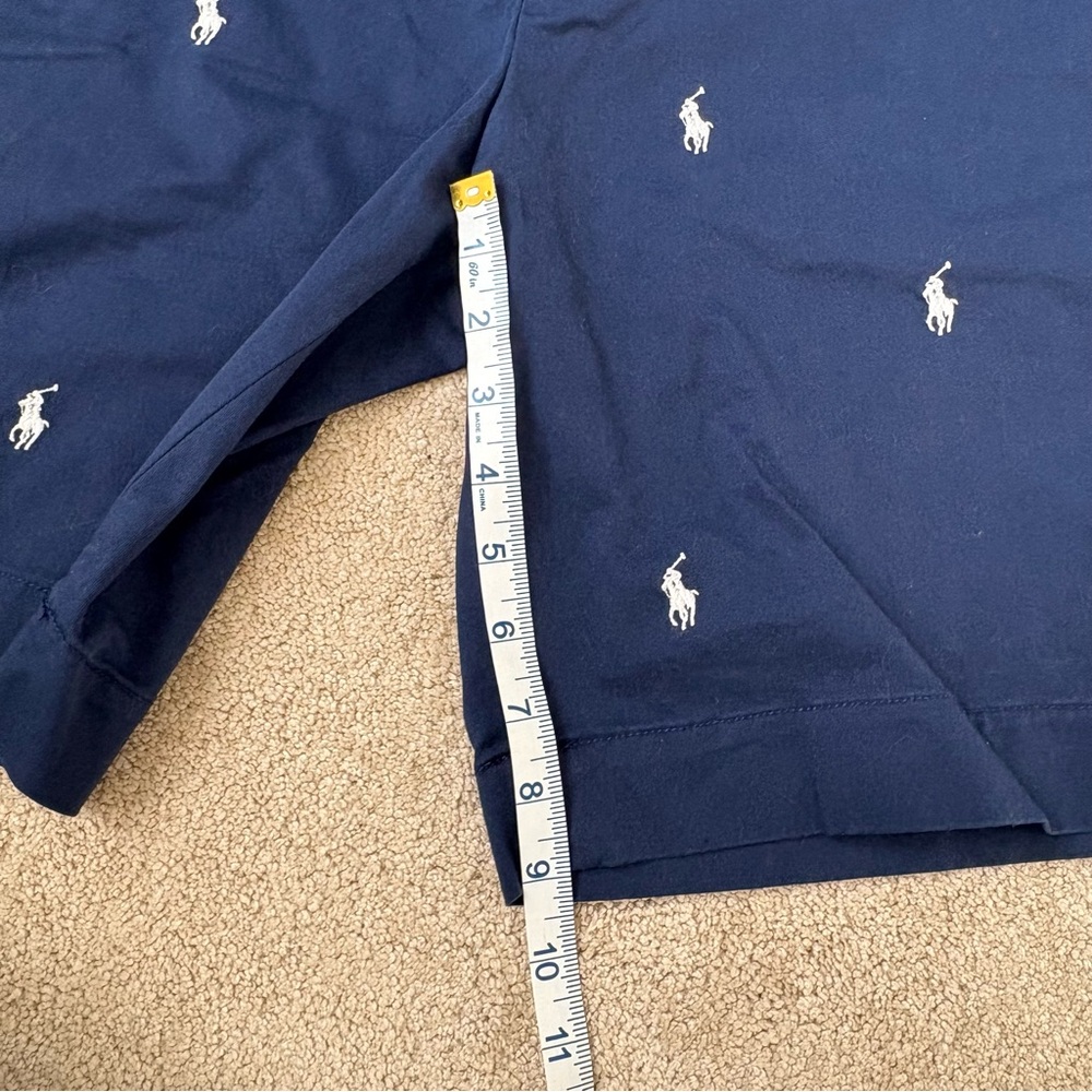 Polo by Ralph Lauren Navy Blue White Logo Men's Shorts EUC - Picture 9 of 9